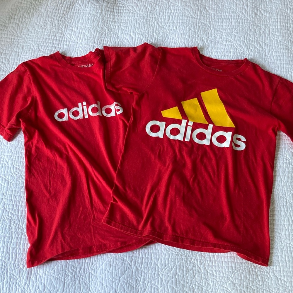 Adidas Bundle 2 Red Short Sleeve The Go To Tees
